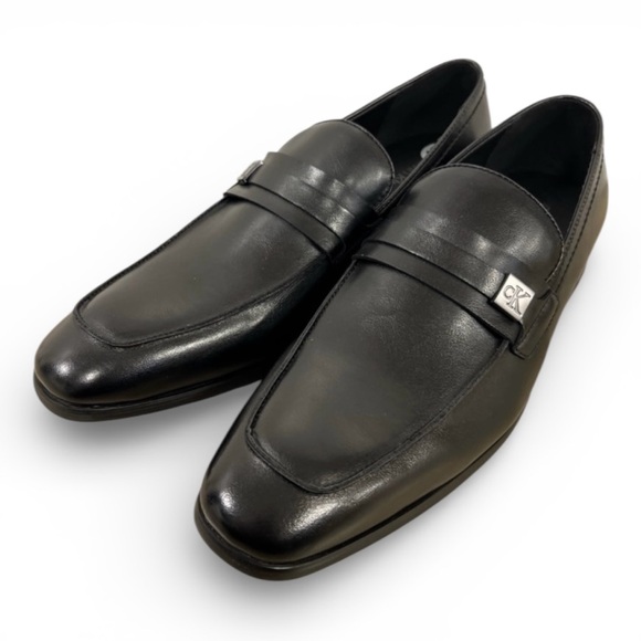 New Calvin Klein Mens Black Slip On Loafers Dress Shoes main image 6